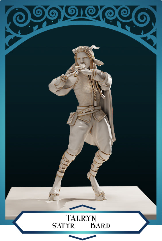 Talryn Female Satyr Bard – Greenskin Games